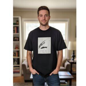 Lanvin Men's Black Natural Pain Killer Me T-Shirt Size Medium NWD